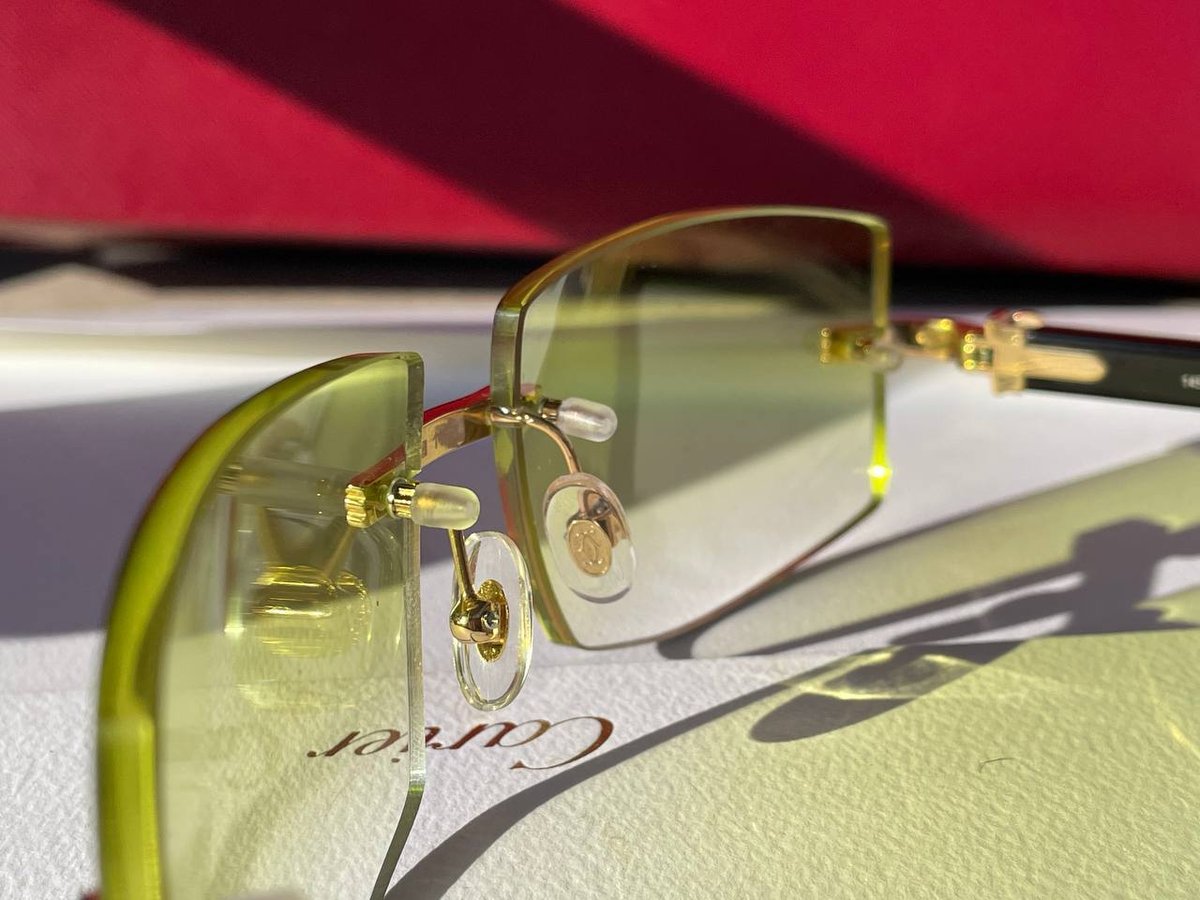 AUTHENTIC CARTIER CT0286O 003 - [MIXED HORN] CUSTOM GREEN